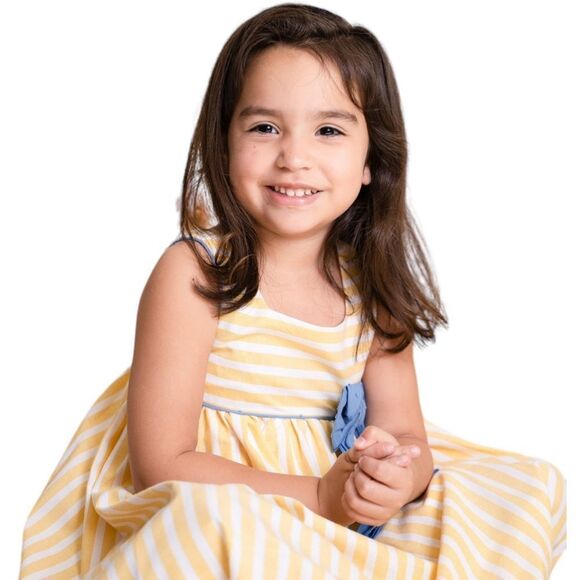 CARMEN VAZQUEZ | Yellow | STRIPED DRESS - Picture 9 of 12